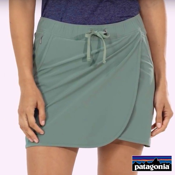 Patagonia | Shorts | Patagonia Kale Green Womens Fleetwith Skort | Poshmark